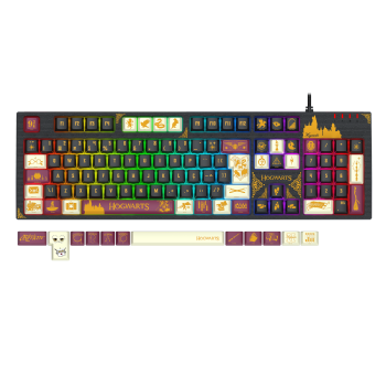 TECLADO MECÂNICO GAMER REDRAGON HARRY POTTER AMSA HOGWART’S SPECIAL EDITION RGB SWITCH BROWN ABNT2 TECLADO MECÂNICO GAMER REDRAGON HARRY POTTER AMSA HOGWART’S SPECIAL EDITION RGB SWITCH BROWN ABNT2