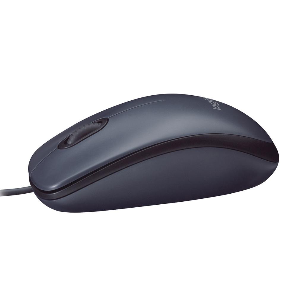 MOUSE COM FIO USB LOGITECH M90 COM DESIGN AMBIDESTRO E FACILIDADE PLUG AND PLAY - 910-004053