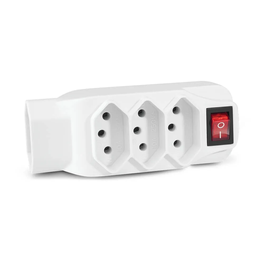 ADAPTADOR 4 TOMADAS  BRANCO MULTILASER (#)