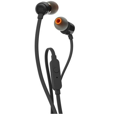 FONE DE OUVIDO JBL TUNE 110 PRETO, INTRA AURICULAR, COM MICROFONE, JBLT110BLK