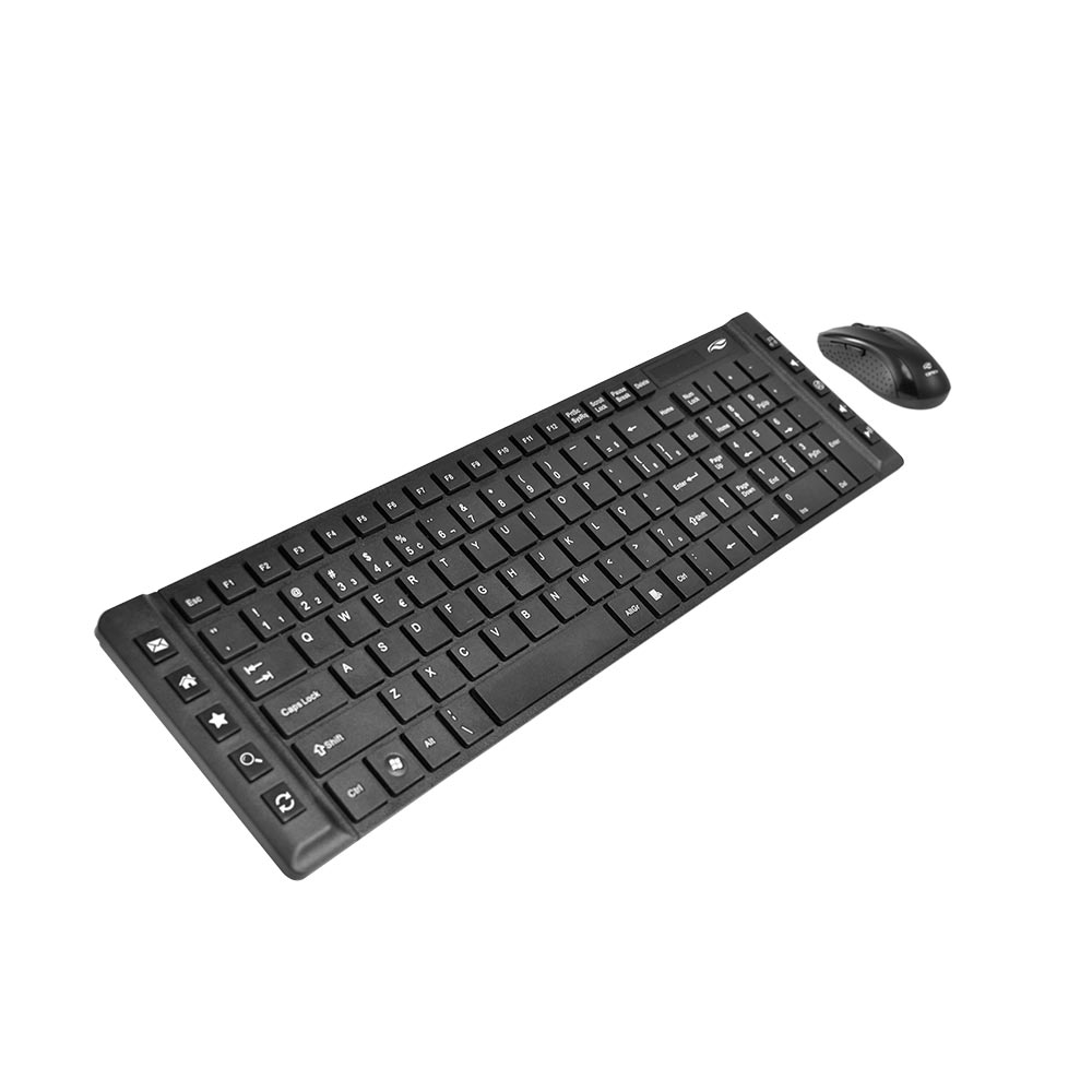 TECLADO E MOUSE  SEM FIO K-W50 PRETO - C3TECH