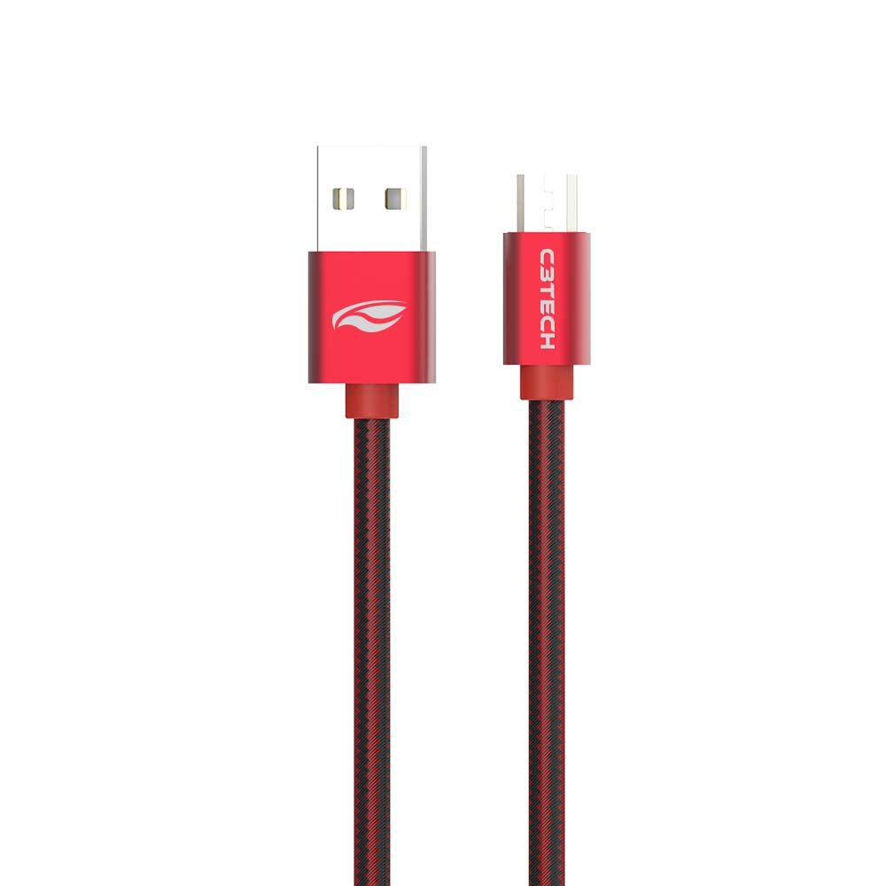 CABO USB-MICRO USB 2,0 A 2M VERMELHO - C3TECH