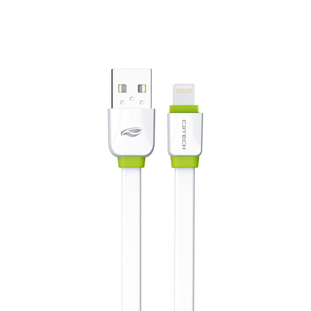 CABO USB-LIGHTNING 2,0 A 1M BRANCO - C3TECH