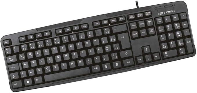 TECLADO USB KB-12 PADRAO ABNT2 PRETO - C3TECH