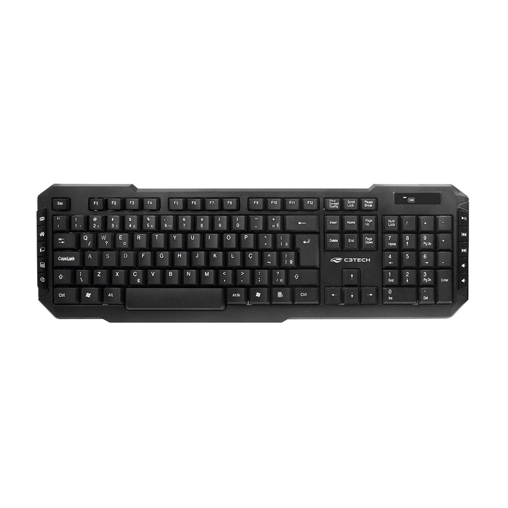 TECLADO E MOUSE  SEM FIO K-W40  PRETO - C3 TECH