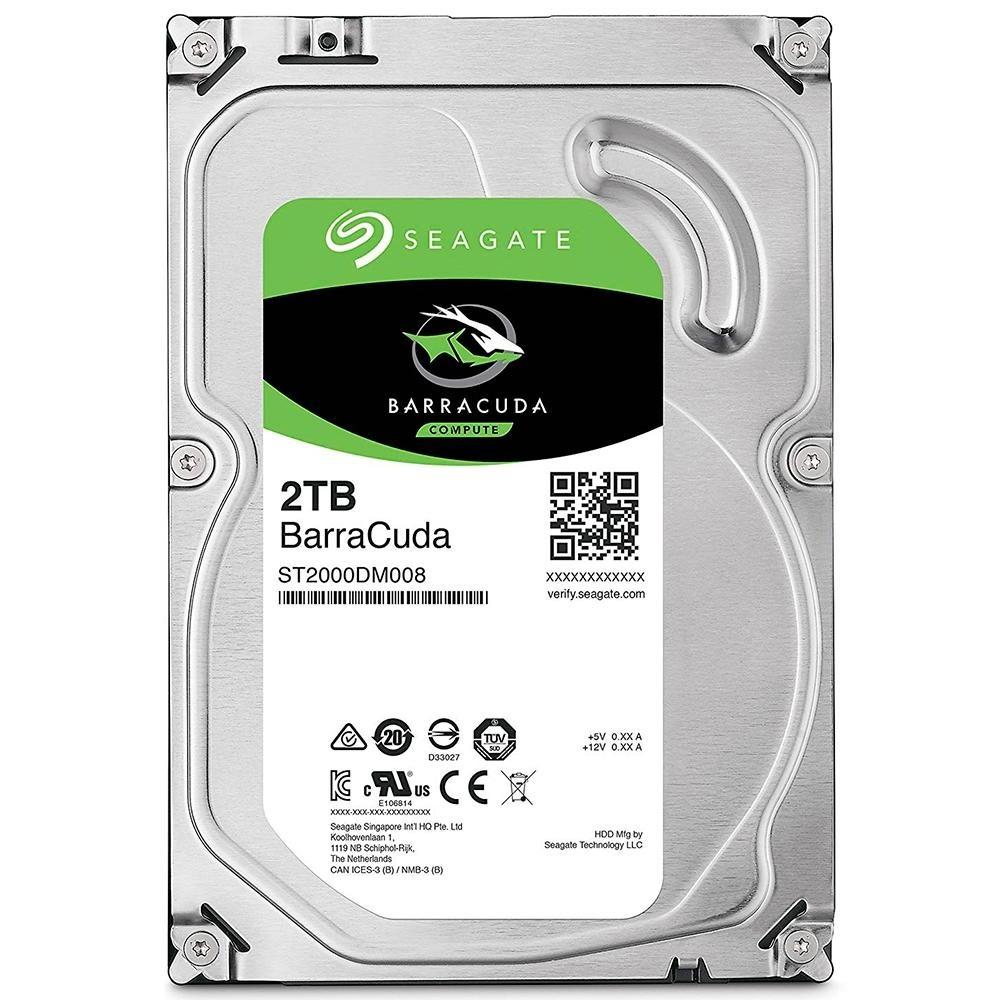 HARD DISK SATA III 2TB 7200RPM 256MB SEAGATE BARRACUDA 3,5" P/ DESKTOP