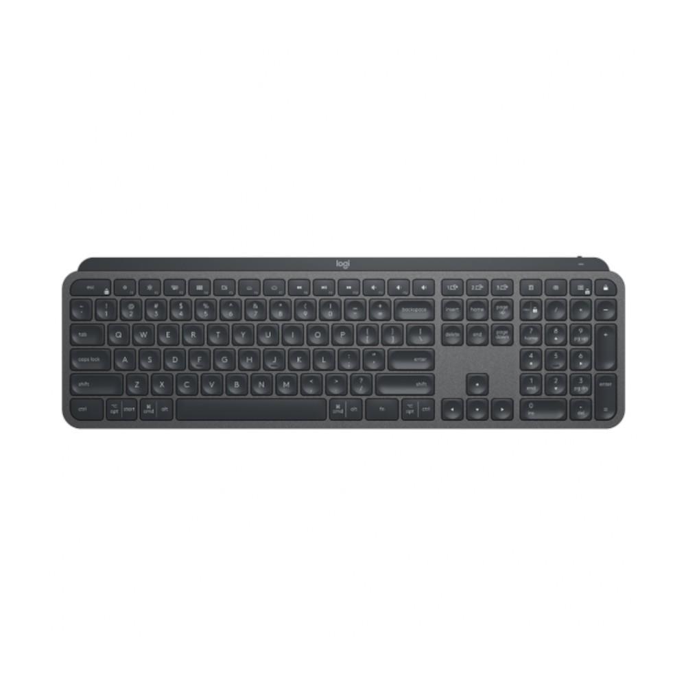 TECLADO SEM FIO LOGITECH MX KEYS, ILUMINAÇÃO INTELIGENTE, USB UNIFYING, BLUETOOTH, RECARREGÁVEL