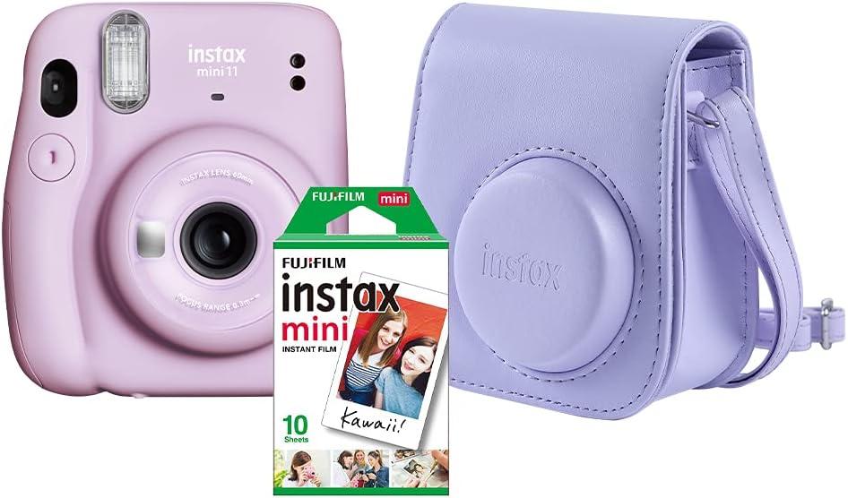 KIT CAMERA INSTAX MINI 11 BOLSA S. LILAS