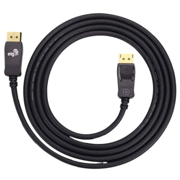 CABO DISPLAYPORT 8K 2 METROS, 1080P A 240HZ, 4K A 120HZ E 8K A 60HZ - DP1420