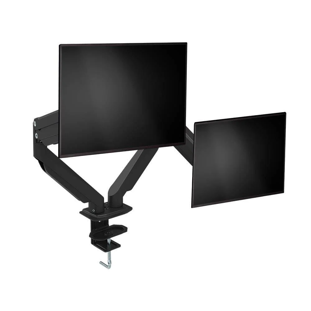 SUPORTE DE MESA P/ ATÉ DOIS MONITORES 17'' 32'' COM AJUSTE DE ALTURA E PISTÃO A GÁS - MULTILASER (#)