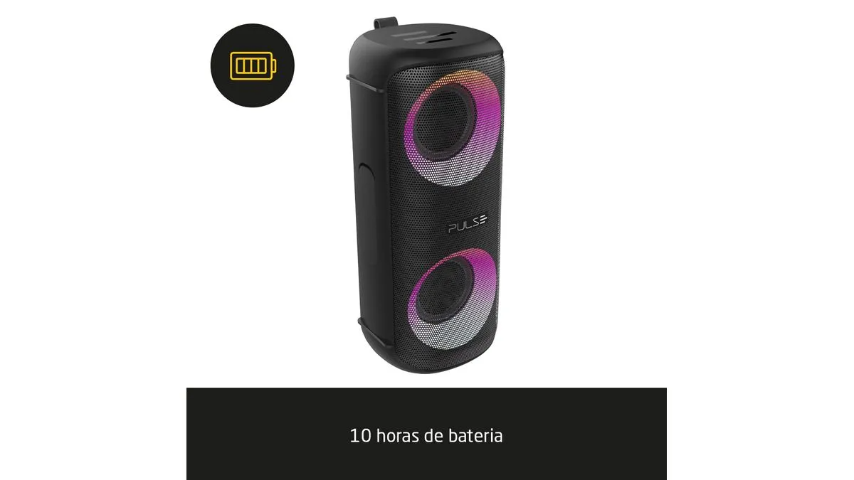 CAIXA DE SOM MINI PULSE BOX BLUETOOTH 5.0 30W AUX/SD PRETO - SP603 (#)