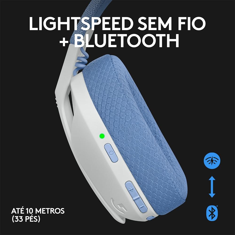 HEADSET GAMER G435 LIGHTSPEED BRANCO - LOGITECH