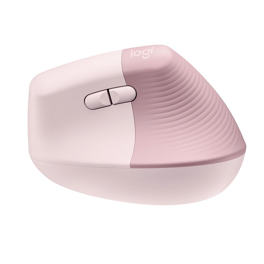 MOUSE SEM FIO LOGITECH LIFT, 4000 DPI, 6 BOTOES, BLUETOOTH, ERGONOMICO, USB, ROSA, 910-006472