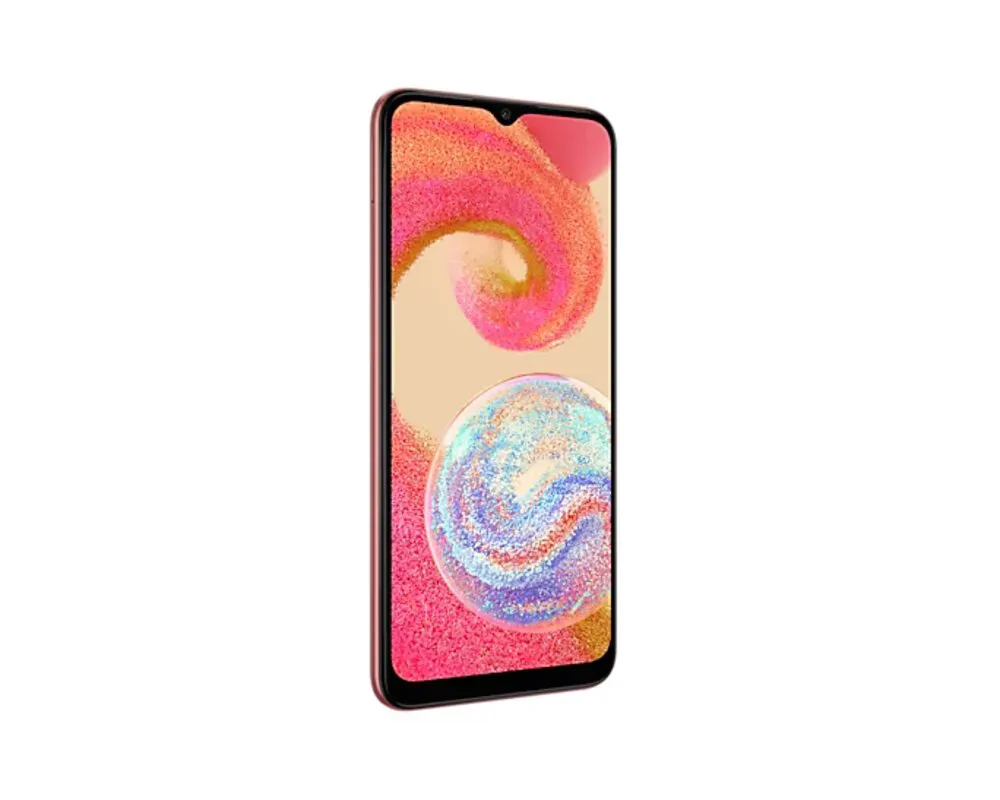 SMARTPHONE SAMSUNG GALAXY A04E 4G COBRE, 64GB, 3GB RAM, OCTA-CORE, TELA 6,5”, CAMERA DUPLA 13MP+2MP