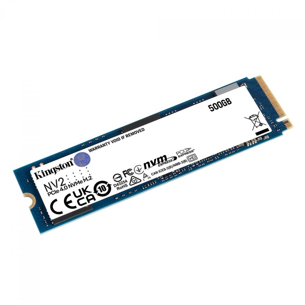 SSD M.2 NVME 500GB NV2 PCIE LEITURA 3500MB/S GRAVACAO 2100MB/S - KINGSTON