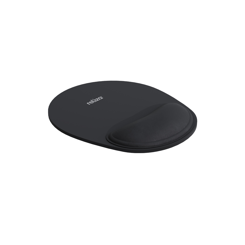 MOUSEPAD ERGONÔMICO CONFORT PRETO - RELIZA