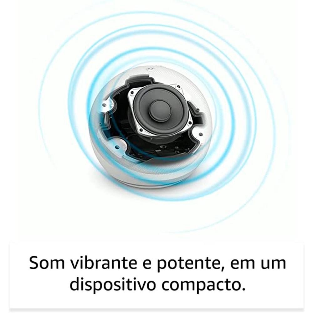 ECHO DOT COM RELÓGIO E ALEXA (5ª GERAÇÃO) - AZUL