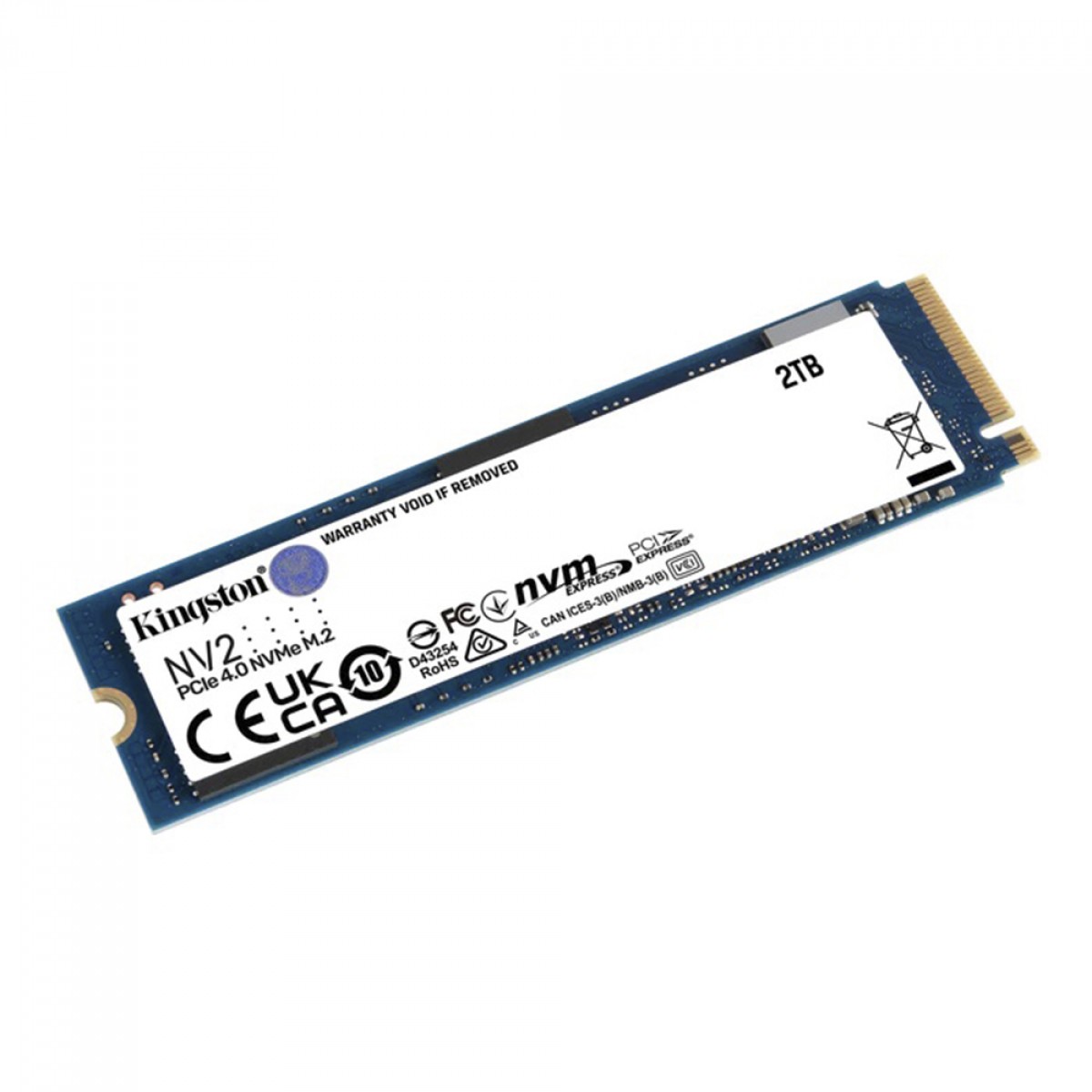 SSD M.2 NVME 2TB PCIE NV2 LEITURA 3500 MB/S GRAVAÇÃO 2800 MB/S - KINGSTON