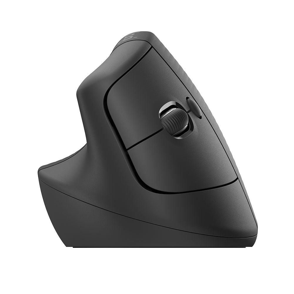 MOUSE SEM FIO LOGITECH LIFT PARA CANHOTO, 4000 DPI, 6 BOTÕES, BLUETOOTH, ERGONÔMICO, USB, GRAFITE