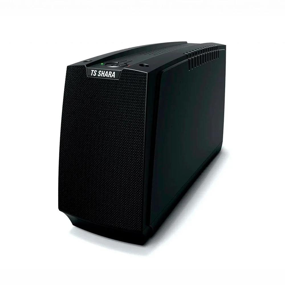 NOBREAK TS SHARA UPS COMPACT XPRO SENOIDAL, 800VA, 1BS, BIVOLT, 6 TOMADAS DE SAÍDA, 7AH, PRETO