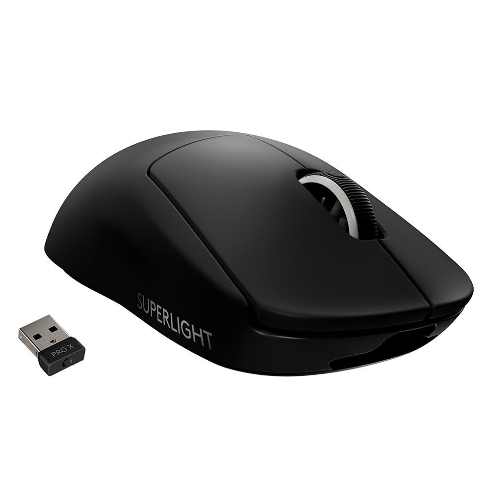 MOUSE SEM FIO GAMER LOGITECH G PRO X SUPERLIGHT, LIGHTSPEED, 25000 DPI, 5 BOTÕES, PRETO