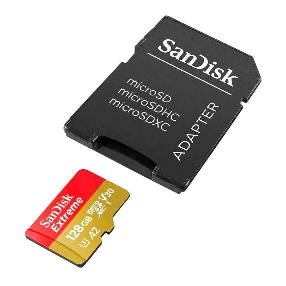 CARTAO 128GB MICRO SDXC EXTREME LEITURA 190MB/S ESCRITA 90MB/S - SANDISK