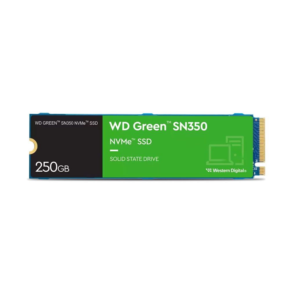 SSD M.2 NVME 250GB WD GREEN SN350 2280 LEITURA 2400MB/S ESCRITA 1500MB/S