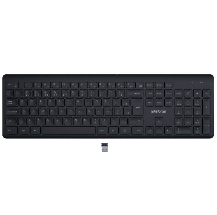 TECLADO E MOUSE INTELBRAS CSI50 SEM FIO PRETO