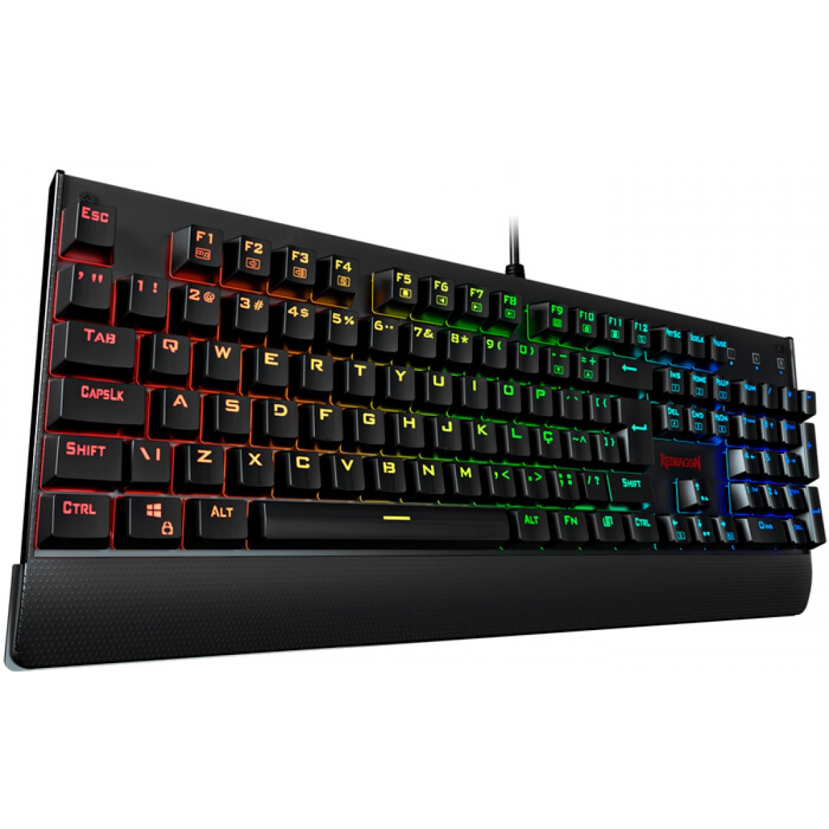 TECLADO GAMER MECANICO REDRAGON KALA RGB SWITCH BLUE ABNT2 FULL SIZE