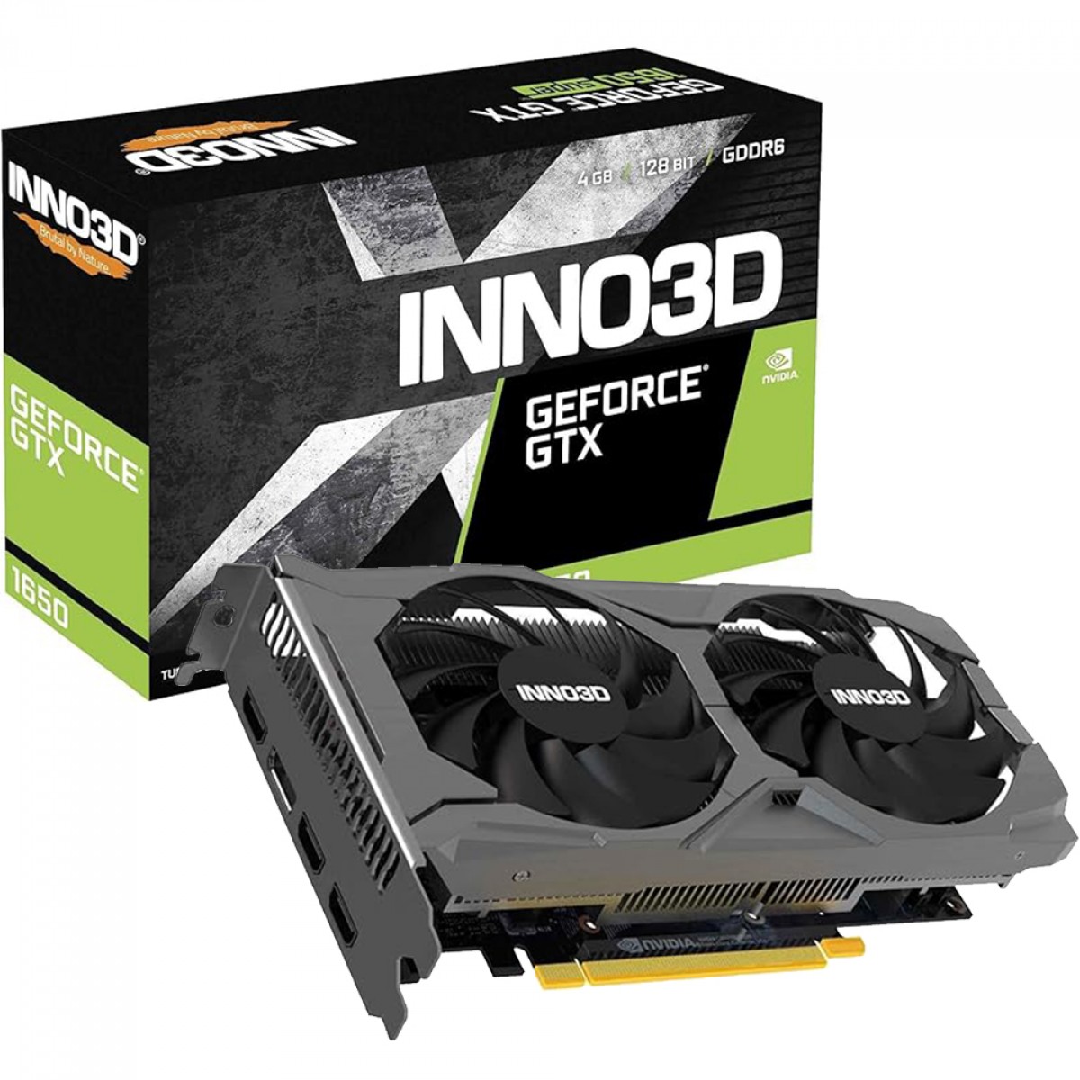 PLACA DE VIDEO GEFORCE GTX 1650 4GB GDDR6 128BIT INNO3D TWIN X2 OC V2