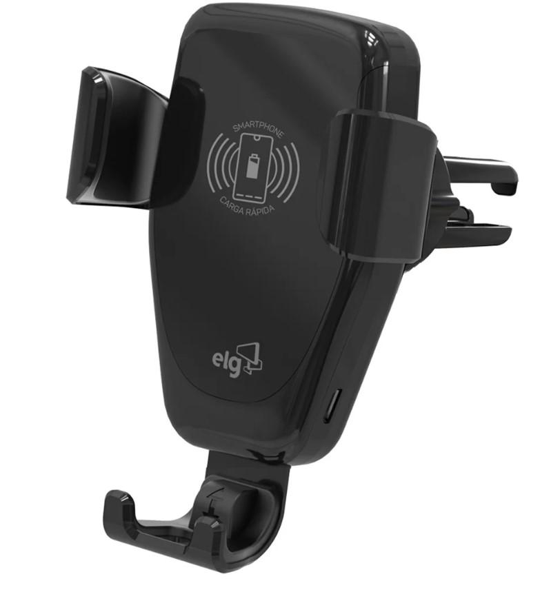 SUPORTE VEICULAR ELG CARREGADOR WIRELESS, SAÍDA DE AR - CH360WA