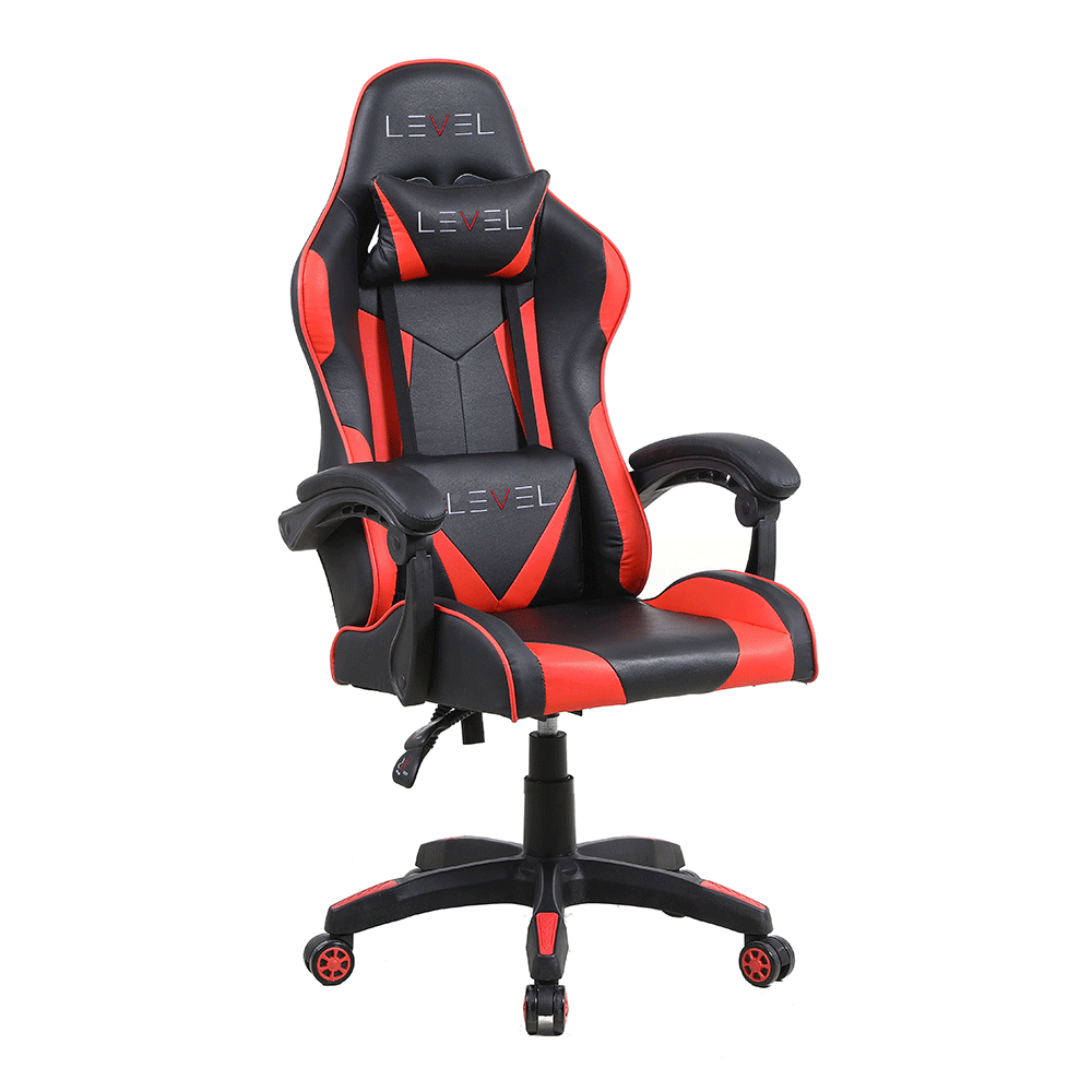CADEIRA GAMER LEVEL LVC01 - PRETO E VERMELHO