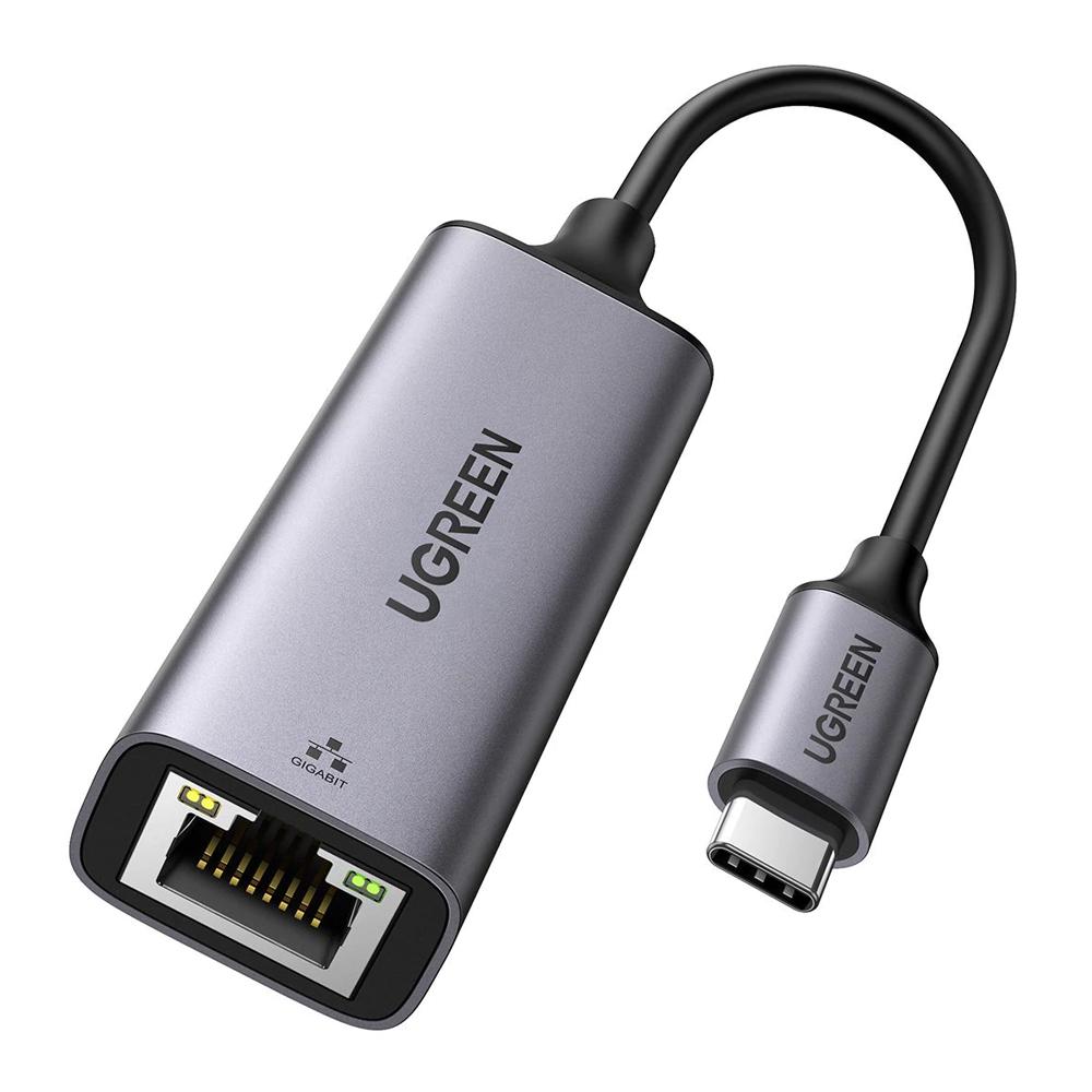 ADAPTADOR UGREEN USB TIPO C MACHO PARA RJ45 ETHERNET 1000MBS - UG-50737