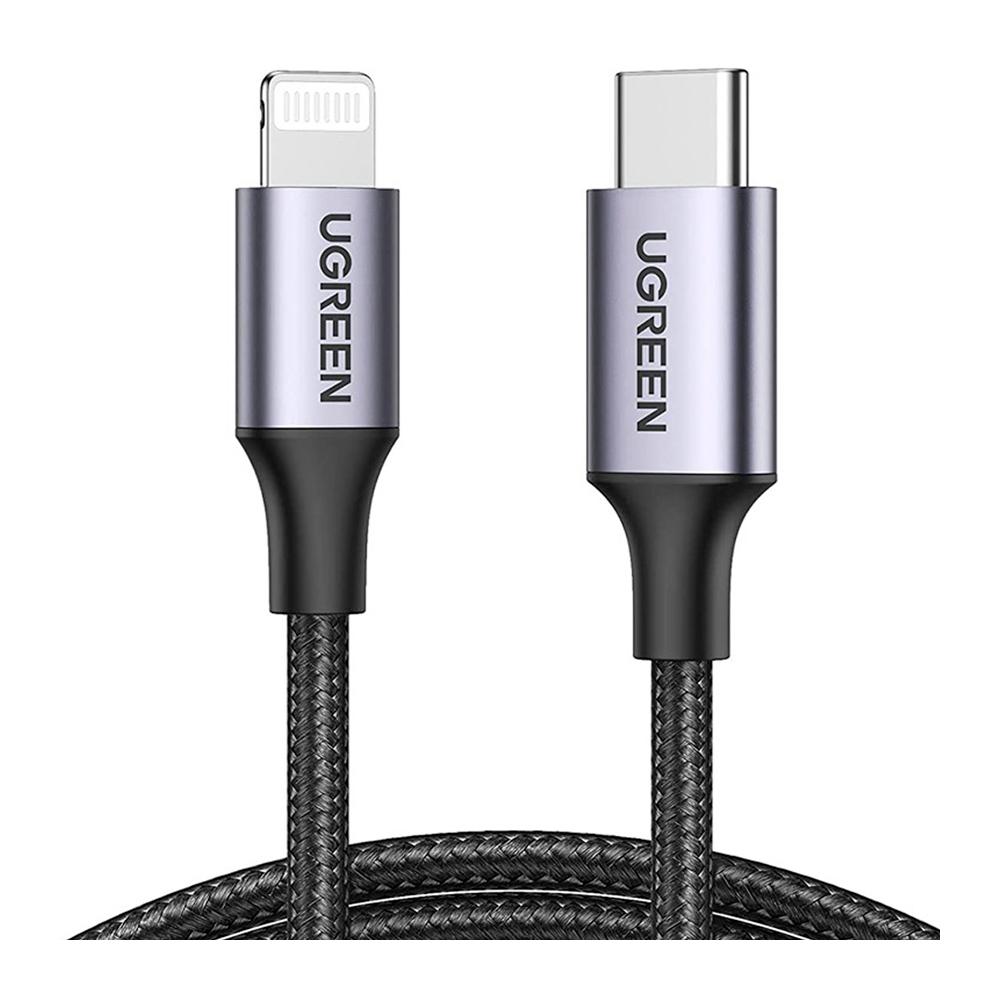 CABO TIPO USB-C PARA LIGHTNING UGREEN  2M COM  CERTIFICADO  MFI - UG-60761