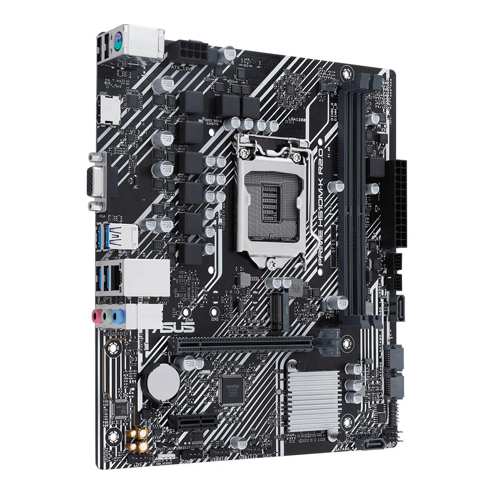 PLACA MAE LGA 1200 ASUS PRIME H510M-K R2.0 MATX, DDR4, VGA/HDMI, M.2, USB 3.2 - 10ª/11ª GER