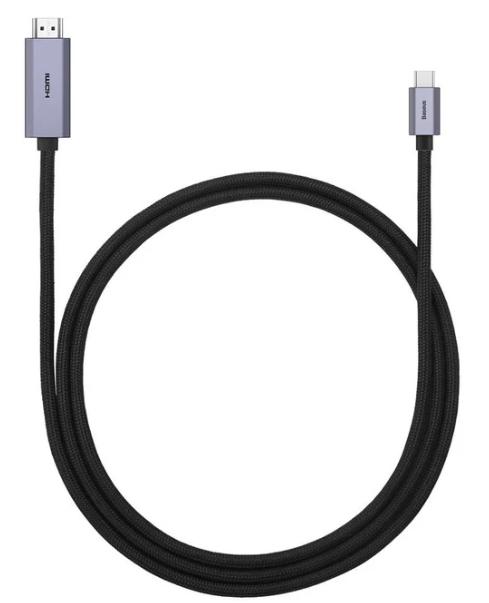 CABO BASEUS TIPO C PARA HDMI 2.0 4K60HZ 1 METRO PRETO - WKGQ010001