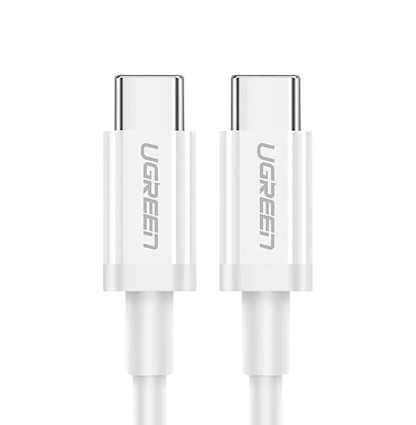 CABO TIPO USB-C PARA TIPO C UGREEN 1 METRO BRANCO - UG-60518