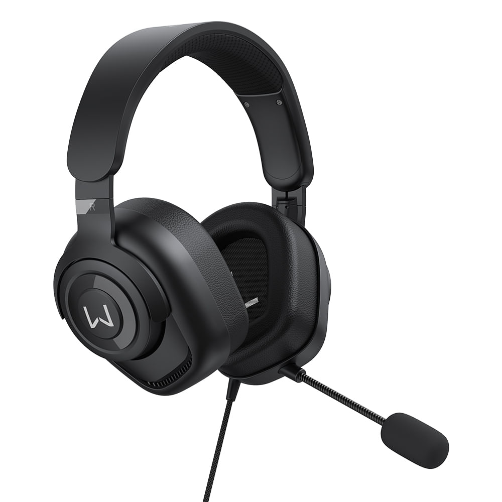 HEADSET GAMER COM FIO  WARRIOR HUGINN PRETO, PH701