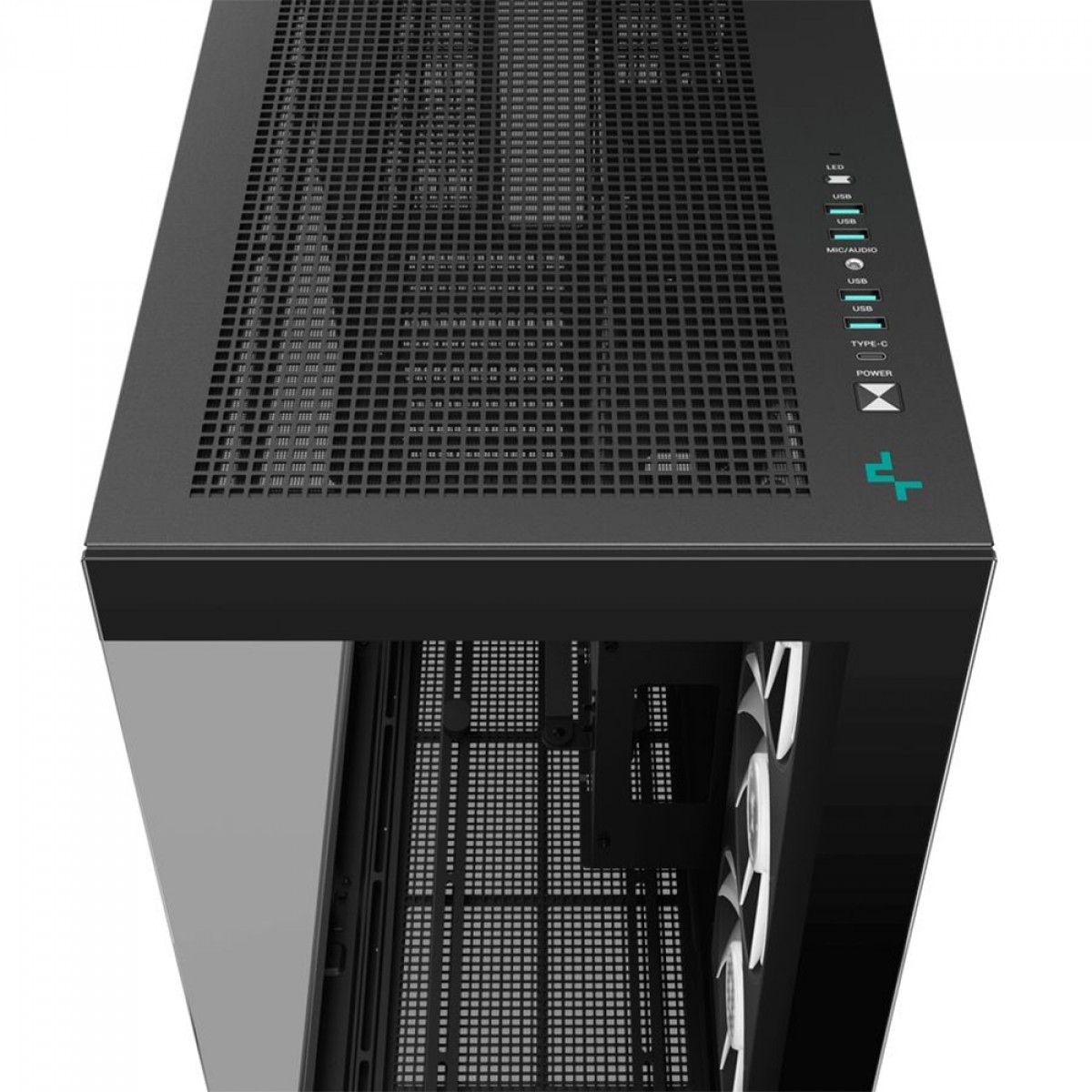 GABINETE DEEPCOOL CH780, FULL TOWER, VIDRO TEMPERADO, S/ FONTE, C/ 3 FANS ARGB