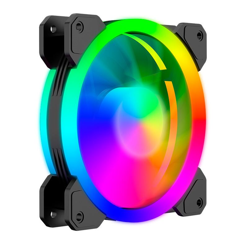 COOLER FAN P/ GABINETE T-DAGGER 120MM, LED RGB, KIT C/ 5 UNIDADES