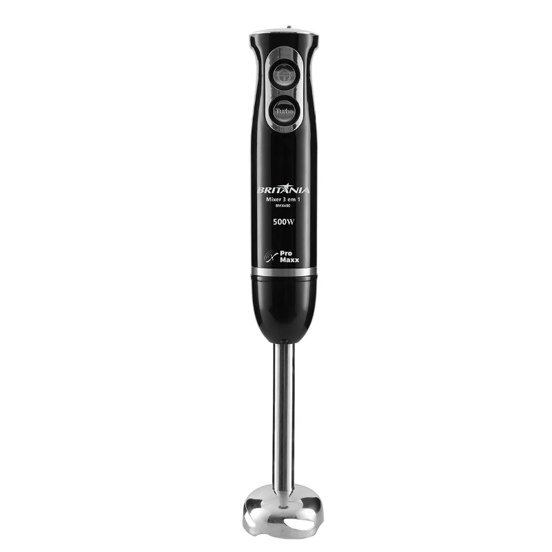 MIXER BRITÂNIA TURBO 3 EM 1 500W PRETO 127V