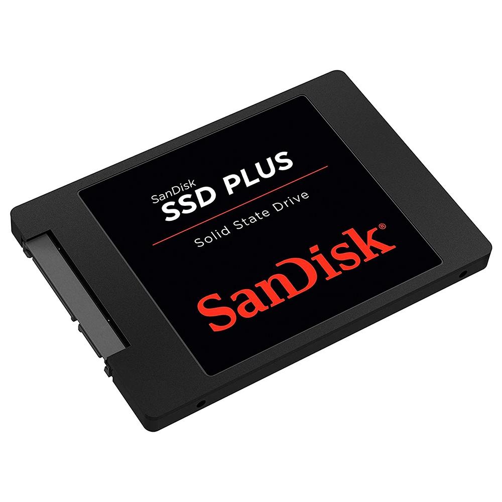 SSD SATA III 1TB 2,5" SANDISK PLUS LEITURA 535MB/S GRAVACAO 350MB/S - PRETO