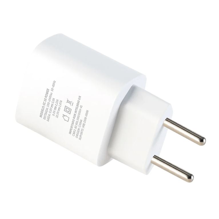 CARREGADOR DE PAREDE INTELBRAS USB-C EC10 POWER 20W BRANCO