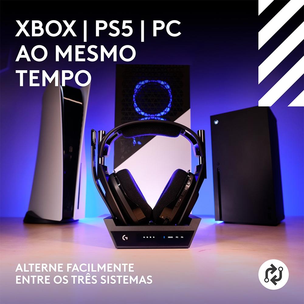 HEADSET GAMER SEM FIO ASTRO A50 X LIGHTSPEED + BASE STATION, BLUETOOTH, HDMI 2.1, P/ XBOX E PS,PRETO