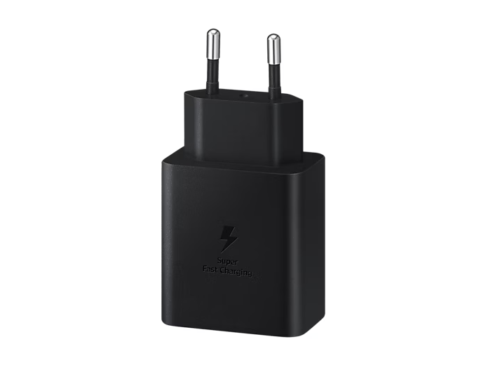 CARREGADOR DE PAREDE SAMSUNG 45W, SUPER RÁPIDO, COM CABO USB-C 1,80M, BIVOLT, PRETO