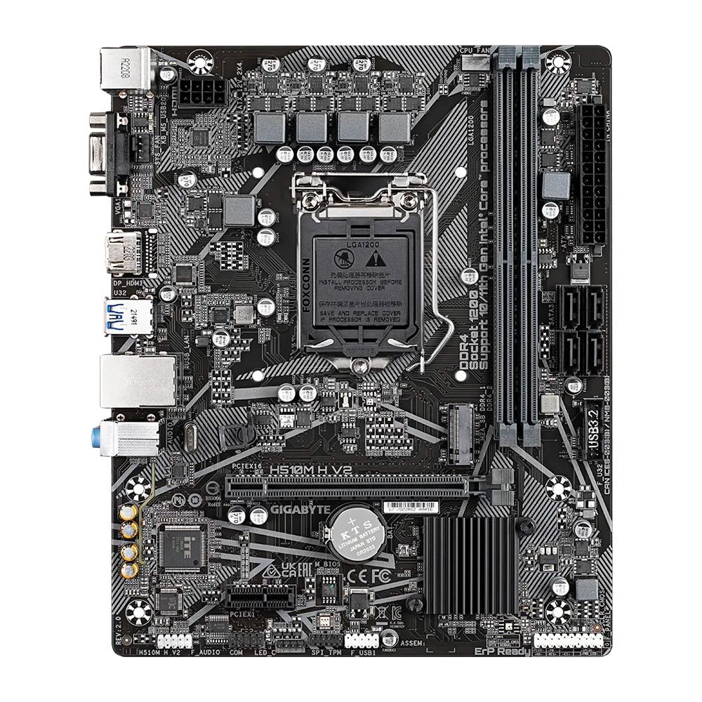 PLACA MAE H510M H V2 LGA 1200 1200 11ª/10ª GER DDR4 MATX M.2 USB 3.2 GBE LAN - GIGABYTE