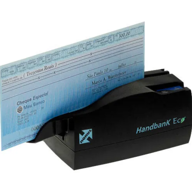 LEITOR DE CÓDIGOS NONUS HANDBANK ECO 10 SEMI PARA BOLETOS E CHEQUES USB