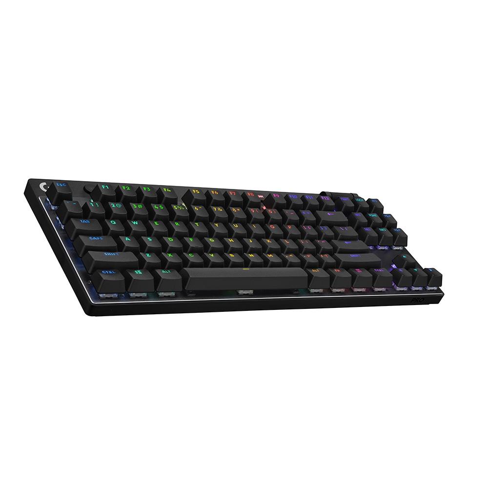 TECLADO GAMER SEM FIO LOGITECH G PRO X COM DESIGN TKL, US, RGB LIGHTSYNC, SWITCH GX BROWN TACTILE