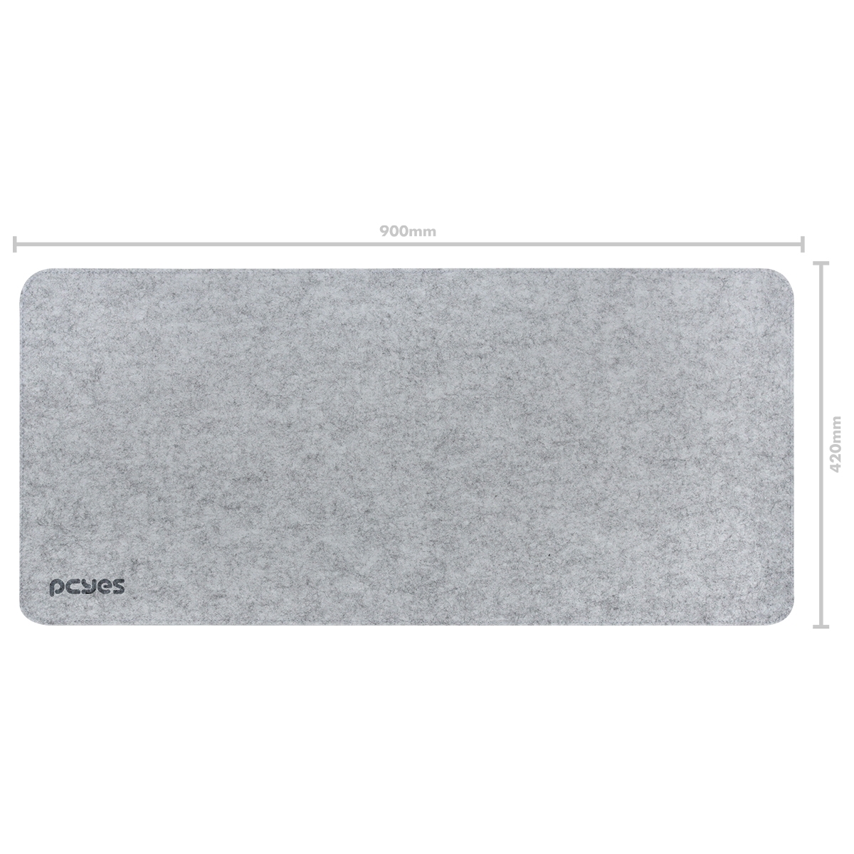 MOUSEPAD DESK MAT PCYES EXCLUSIVE PRO GRAY EXTENDED 900X420MM