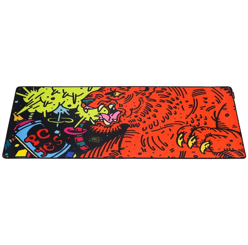 MOUSEPAD GAMER PCYES TIGER EXTENDED 900X420MM